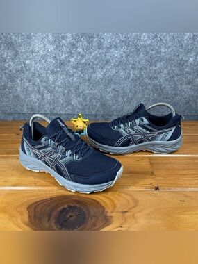 ASICS Gel-Venture 9 Womens 9.5 Navy Blue Trail Running Hiking Shoes 1012B313